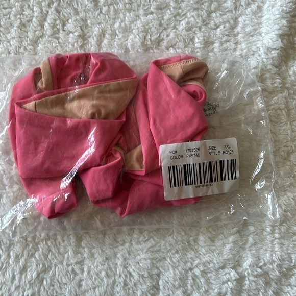 J. Crew Swim Bottom Pink Curved Waist Bikini High Cut Cheeky Size XXL NWT - Picture 5 of 6